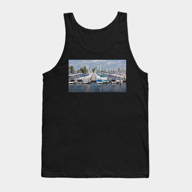 Docked boats in the harbour Tank Top by josefpittner